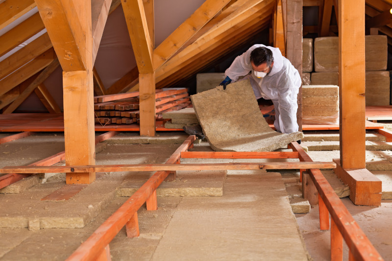 Installing loft insulation to improve EPC rating